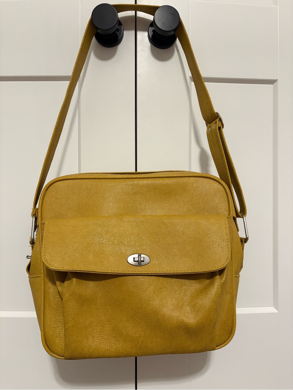 Samsonite Silhouette Mustard Yellow Travel Crossbody Bag